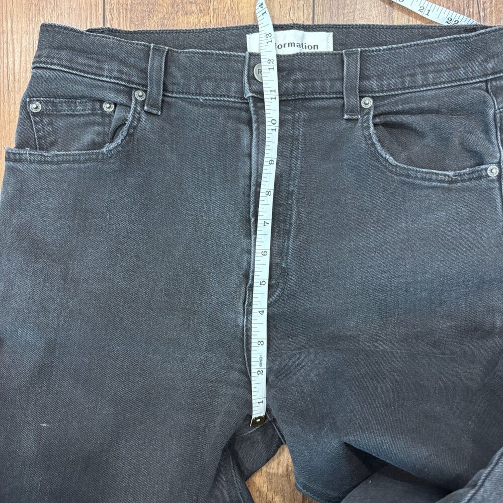 Reformation Jeans Womens 30 Black Liza Ultra High Rise Denim Straight Stretch - Picture 9 of 11